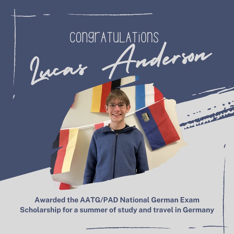 German student Lucas Anderson